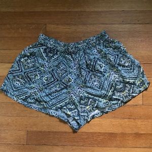 Patterned Flowy Shorts